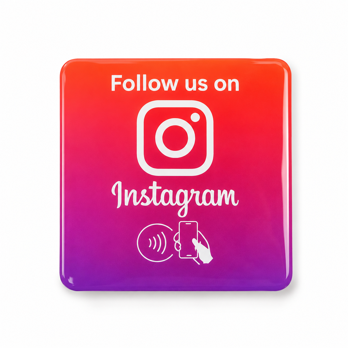 Instagram NFC-Kaart plakzijde