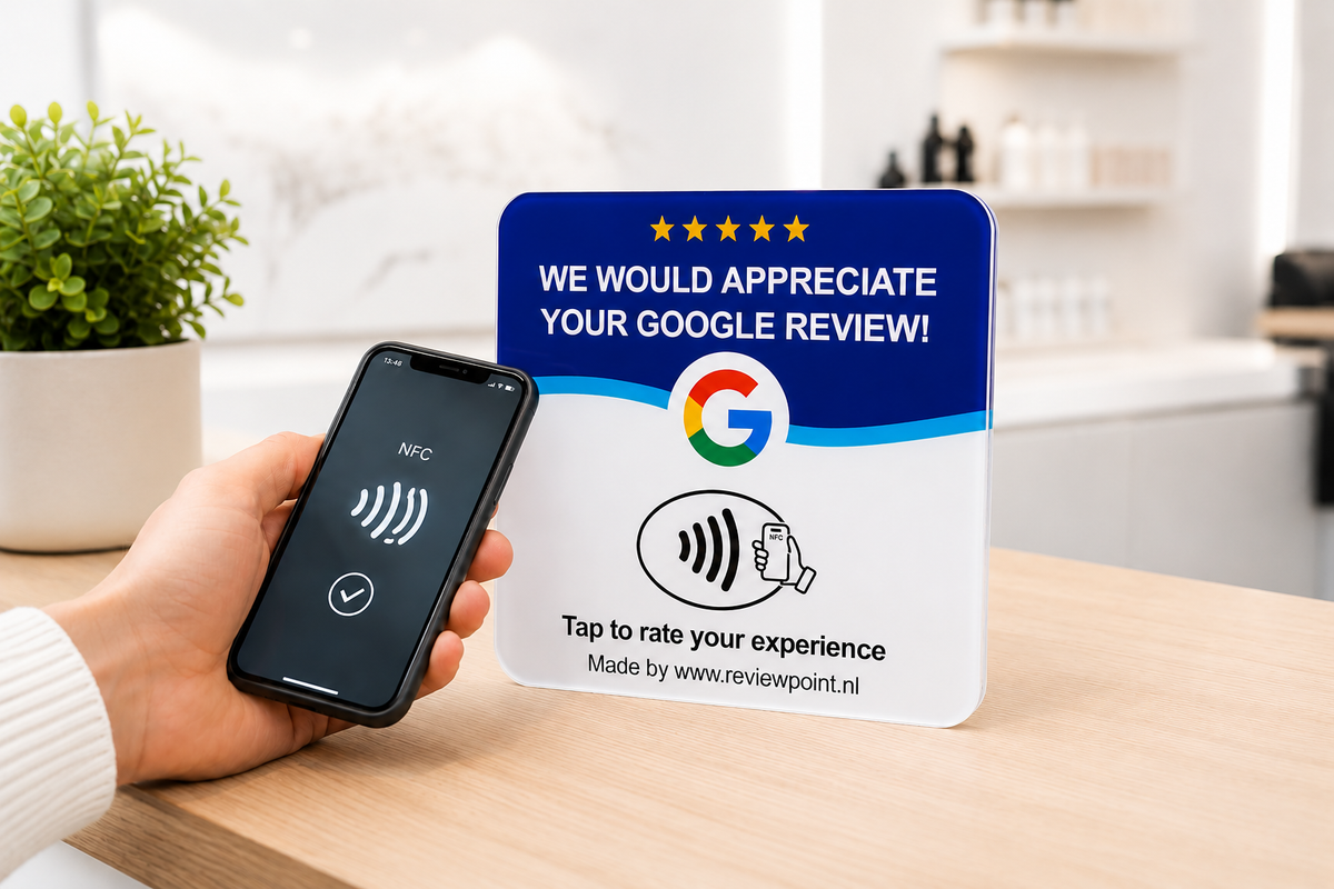 Google review NFC-kaart