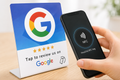 Google review NFC-kaart tafelstandaard